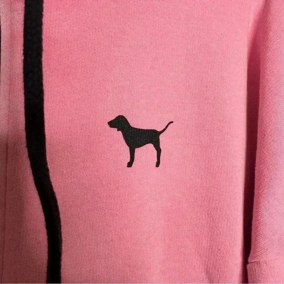 Victoria’s Secret PINK Sweatshirt Half Zip Pink &  Black Size Extra Small - Picture 5 of 16